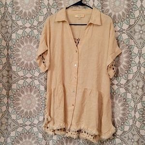 Womens umgee short sleeve top size 1XL